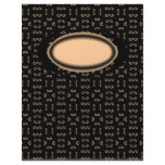 Black & Tan Pattern Scrapbook Paper Letterhead Template