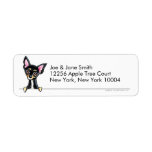 Black Tan Smooth Chihuahua Clean & Simple labels
