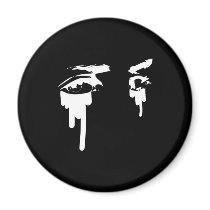 Black Tattoo Eyes Art magnets by WhiteTiger_LLC Black Tattoo Eyes Art magnets