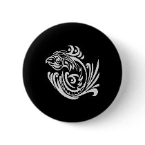 Black Tattoo Tribal Bird buttons