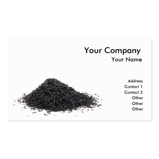 Black tea business cards