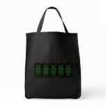 Black, Teal and Emerald Green Floral Design. bags