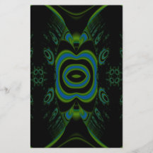 Black, Teal and Emerald Green Floral Design. Flyer Design
