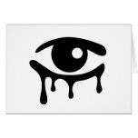 Black Tears Folding Card Black Tears Folding Card
