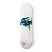 "Black Tears" Custom Skateboard