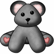 Black Teddy Bear Wall Sculpture photo sculptures