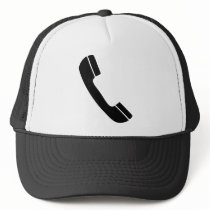 black telephone icon hats