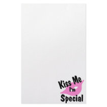 Black Tennis Girl Personalized Stationery