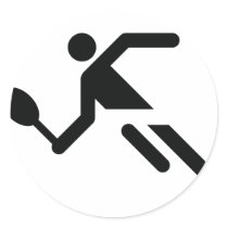 black tennis icon stickers