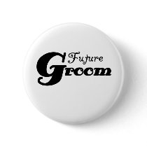 Black Text Future Groom buttons