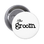Black Text Groom Button