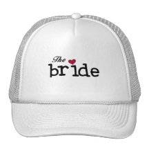 Black Text The Bride Tshirts and Gifts Hat