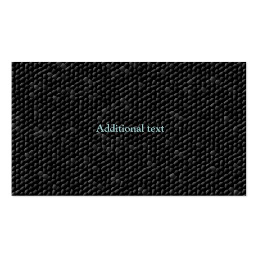 Black Texture Business Card (back side)