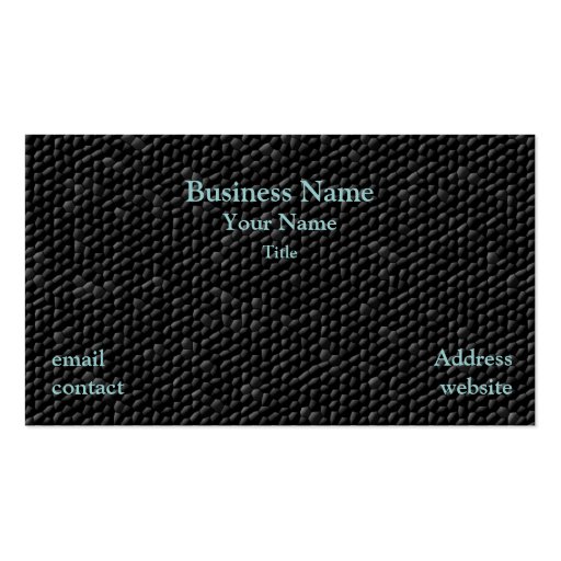 Black Texture Business Card (front side)