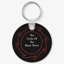 Black Thorn Keychain by guardiandevildesigns Black Thorn Keychain