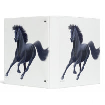 Black Thoroughbred Horse Avery Binder
