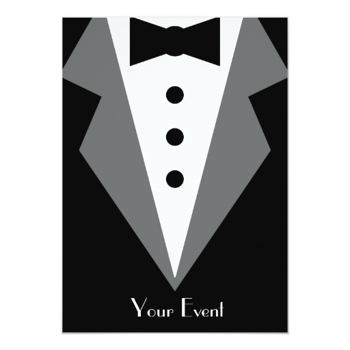 Black Tie Affair 5x7 Paper Invitation Card | Zazzle