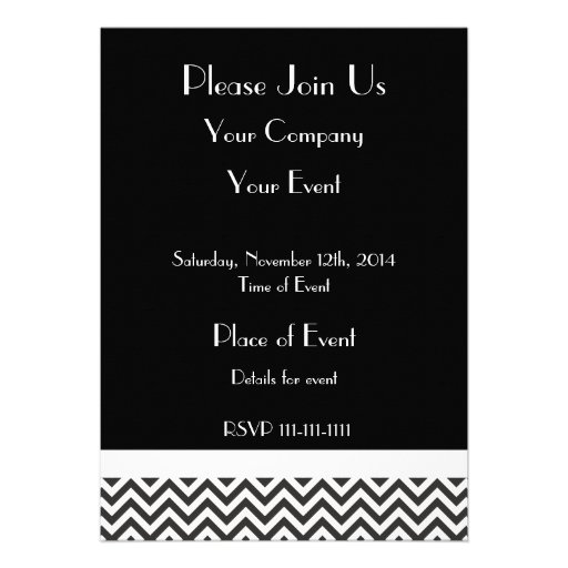 Black Tie Affair Personalized Invite