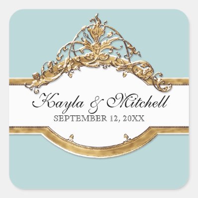 Black Tie Elegance 2, Golden Matching Sticker Seal