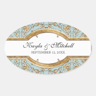 Black Tie Elegance 2, Golden Matching Sticker Seal