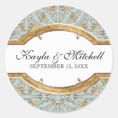 Black Tie Elegance 2, Golden Matching Sticker Seal