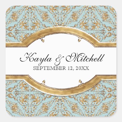 Black Tie Elegance 2, Golden Matching Sticker Seal