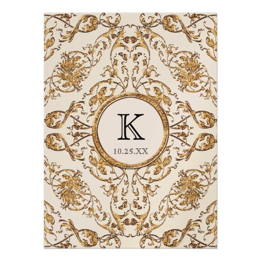 Black Tie Elegance 2, Golden Wedding Invitations