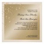 Black Tie Elegance, Champagne Cream Wedding Cards Custom Invite
