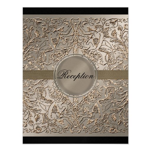 Black Tie Elegance, Reception Invitations