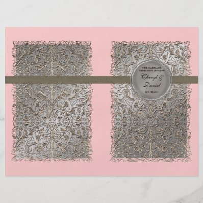 Black Tie Elegance, Silver Wedding Programs