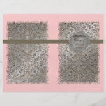 Black Tie Elegance, Silver Wedding Programs Flyers