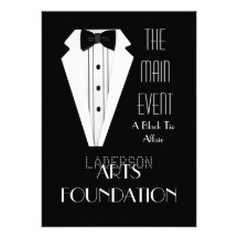 Black Tie Formal Event Card