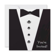 Black Tie Formal Event Invitation invitations