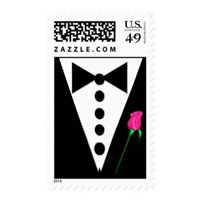 Black Tie Postage Stamp