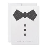 Black Tie Save the Date Personalized Invite