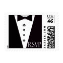 Black Tie Small RSVP Stamp by aslentz Black Tie Small RSVP Stamp