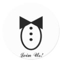 black tie stickers