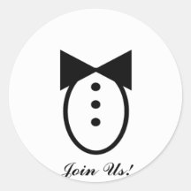 black tie sticker
