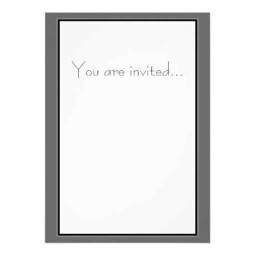 Black Tie Tuxedo Custom Invitation