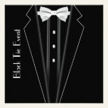 Black Tie Tuxedo Formal Invitation invitations