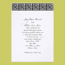 Black tie Wedding Invitation invitations