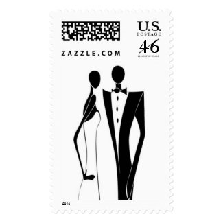 Black Tie Wedding Reception stamp