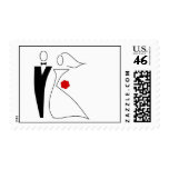 Black Tie Wedding Stamp