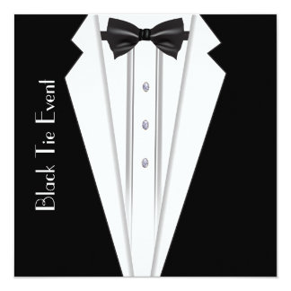 white tie invitation