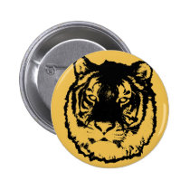 tiger, urban, cool, animal, offensive, funny, black, cat, funny animal, vector, animals, tigers, jungle, Button with custom graphic design