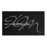 Black Tightly Woven Carbon Fiber Textured Business Card