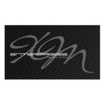 Black Tightly Woven Carbon Fiber Textured Business Card