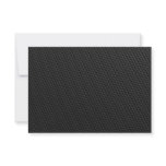 Black Tightly Woven Carbon Fiber Textured Personalized Invite