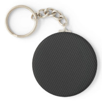 Black Tightly Woven Carbon Fiber Textured Key Chain
