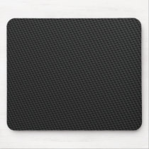 Black Tightly Woven Carbon Fiber Textured Mousepads